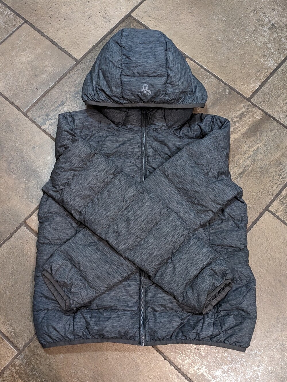 TNA The Little Puff Premium Down Packable Lightweight Puffer Jacket Size S Gray